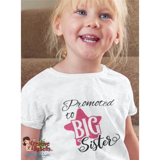 promoted to big sister shirt cc3572